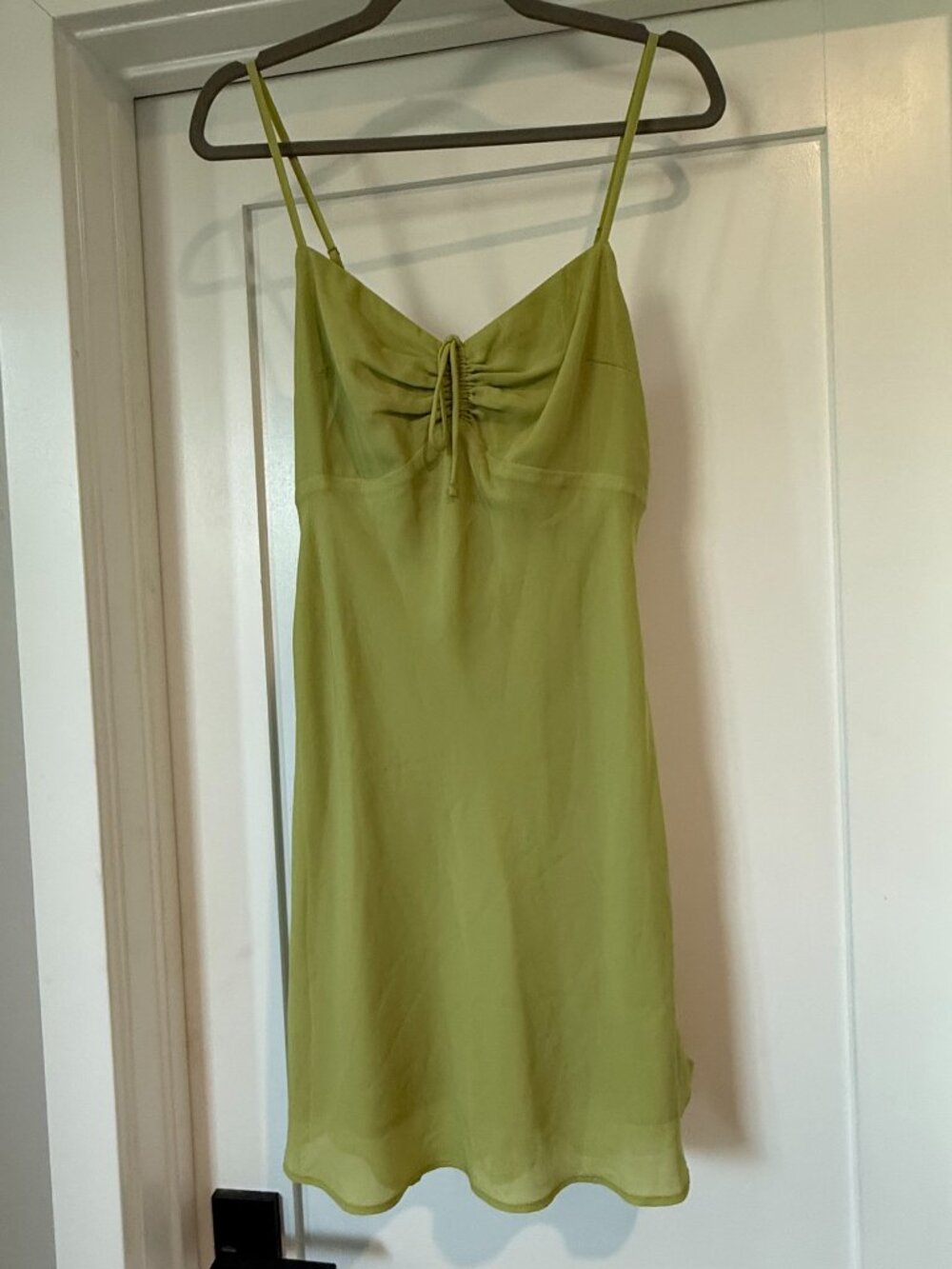 Abercrombie Cinch Front Slip Mini Dress - Picture 2 of 6
